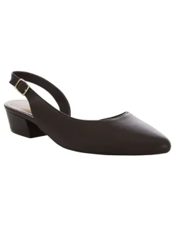 Easy Steps Ramsey Heeled Shoes in Chocolate Leather
