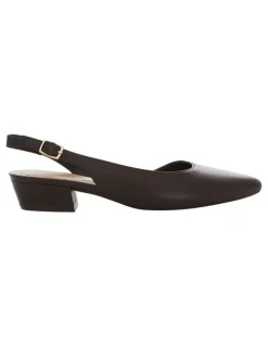 Easy Steps Ramsey Heeled Shoes in Chocolate Leather