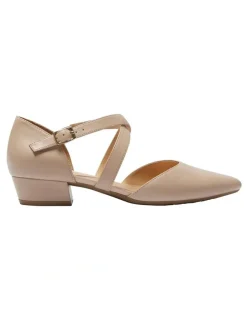 Easy Steps Renee Heeled Shoes in Blush Leather