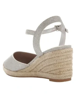 Easy Steps Santos Sandals in Silver Fabric
