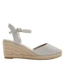 Easy Steps Santos Sandals in Silver Fabric