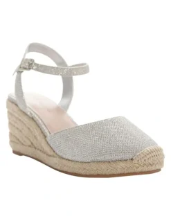 Easy Steps Santos Sandals in Silver Fabric