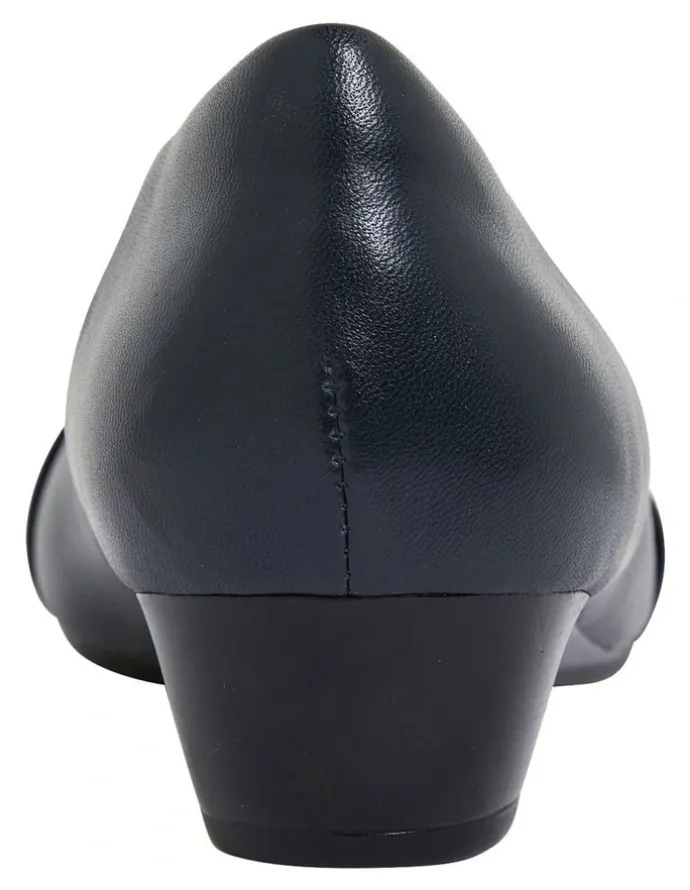 Easy Steps Saturn Heeled Shoes in Navy Glove