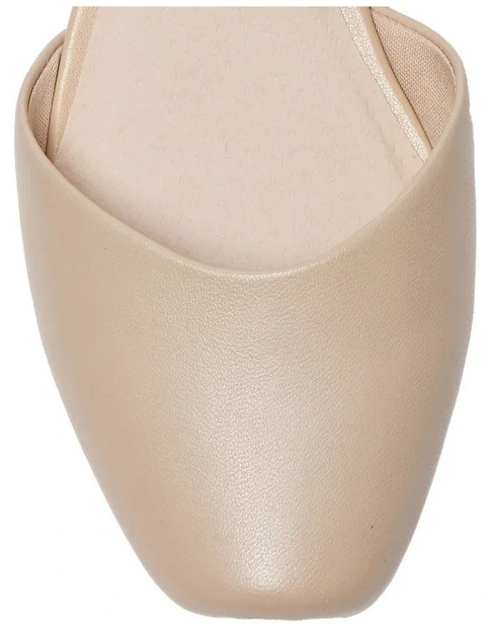 Easy Steps Sequel Heeled Shoes in Nude Leather