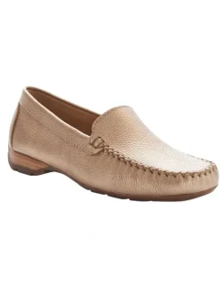 Easy Steps Sicily Loafers in Soft Gold Glove