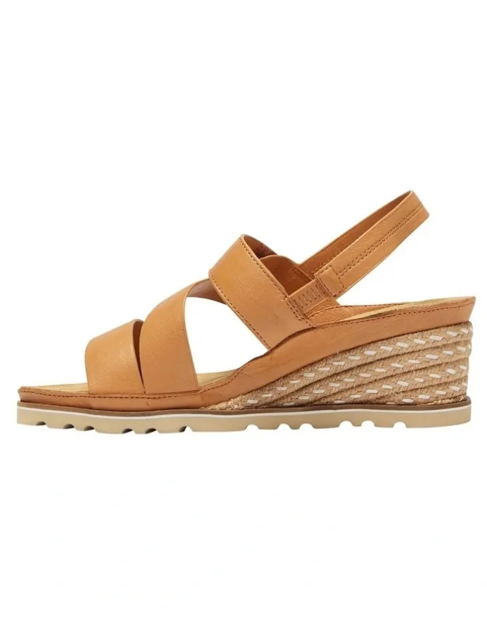 Easy Steps Tosca Leather Sandals in Tan
