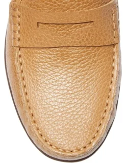 Easy Steps Travis Leather Loafers in Tan