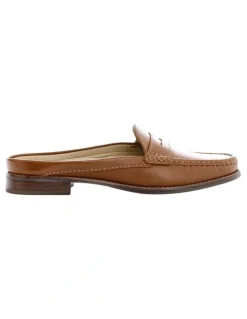 Easy Steps Tudor Flat Shoes in Cognac Leather