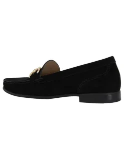 Easy Steps Tuscany Loafers in Black Nubuck