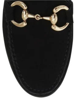 Easy Steps Tuscany Loafers in Black Nubuck