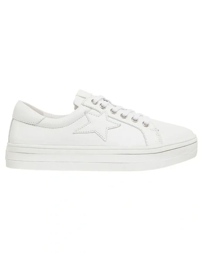 Easy Steps Ultra Sneakers in White Leather