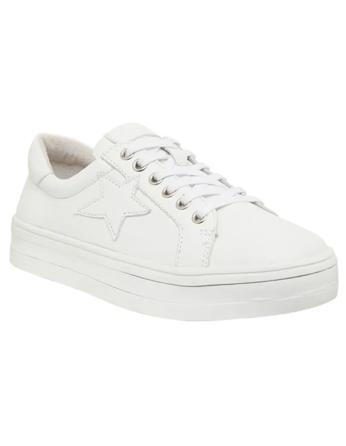 Easy Steps Ultra Sneakers in White Leather