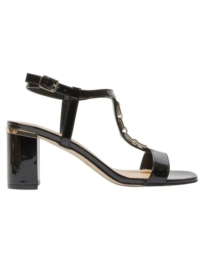 Easy Steps Unicorn Sandals in Black Patent