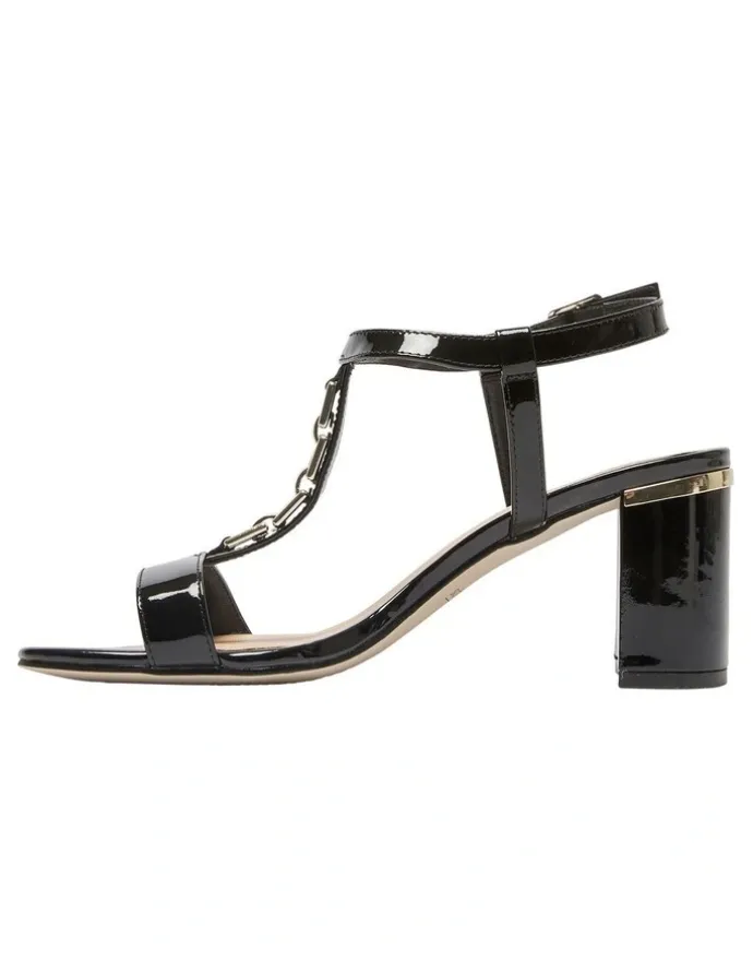 Easy Steps Unicorn Sandals in Black Patent