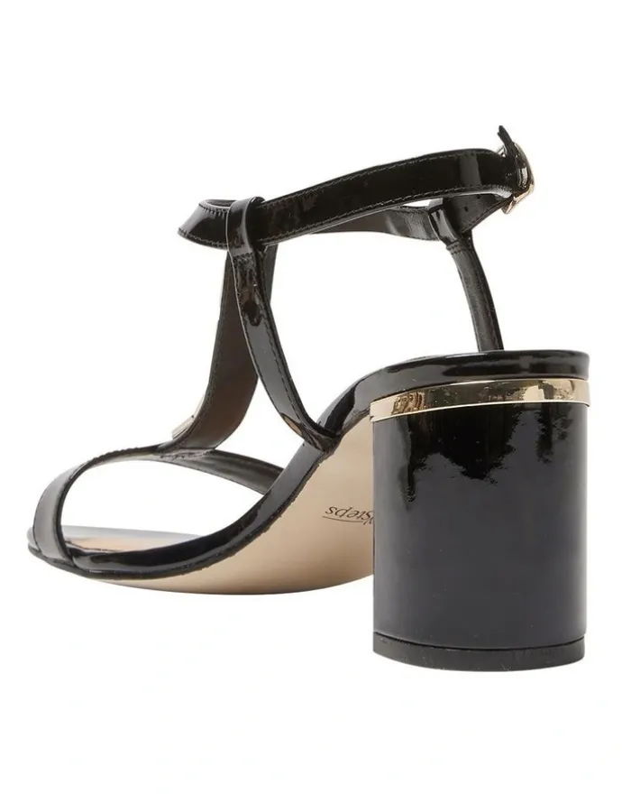 Easy Steps Unicorn Sandals in Black Patent