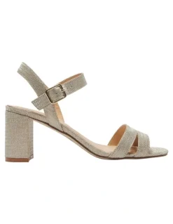 Easy Steps Unity Sandals in Soft Gold Fabric