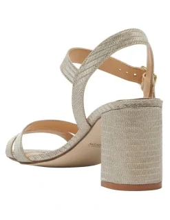 Easy Steps Unity Sandals in Soft Gold Fabric