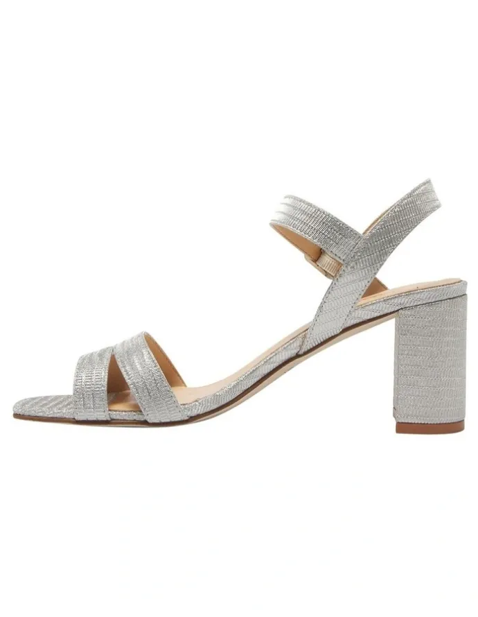 Easy Steps Unity Sandals in Silver Fabric