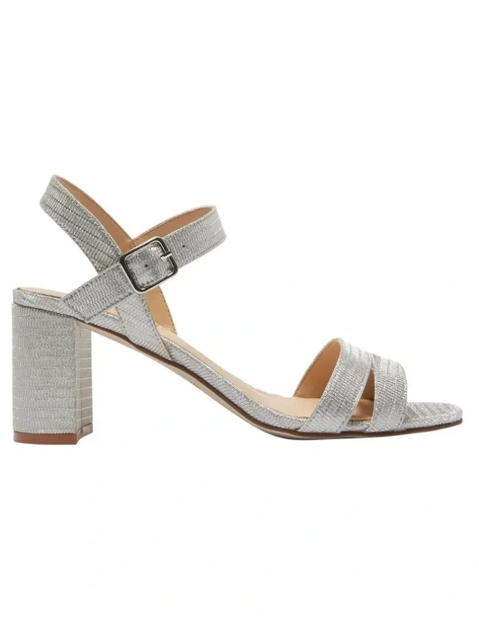 Easy Steps Unity Sandals in Silver Fabric