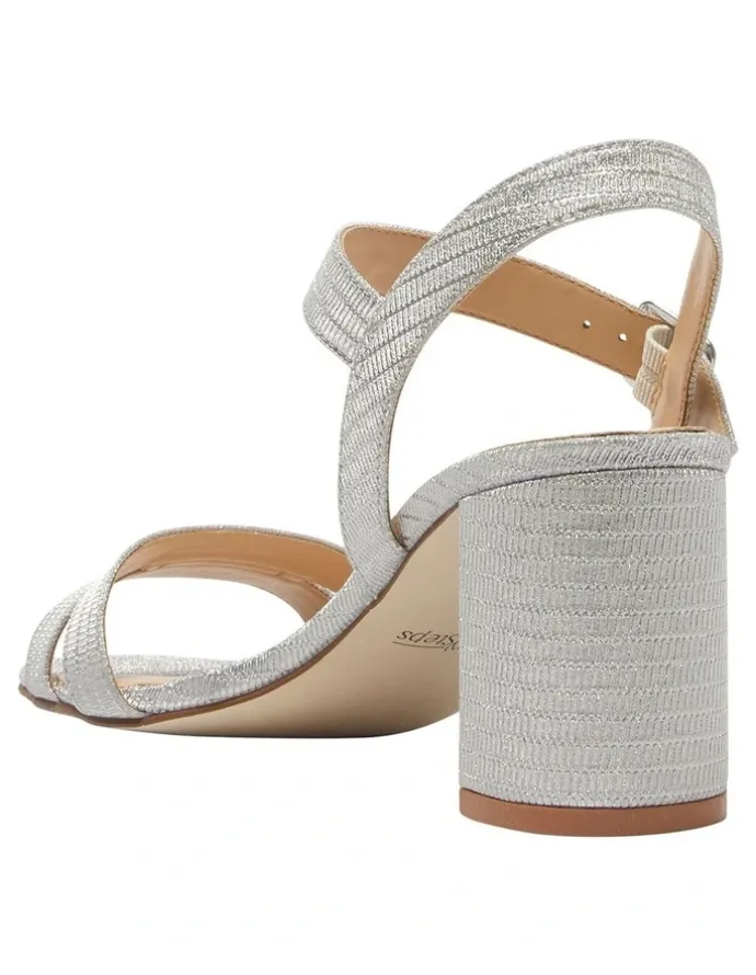 Easy Steps Unity Sandals in Silver Fabric