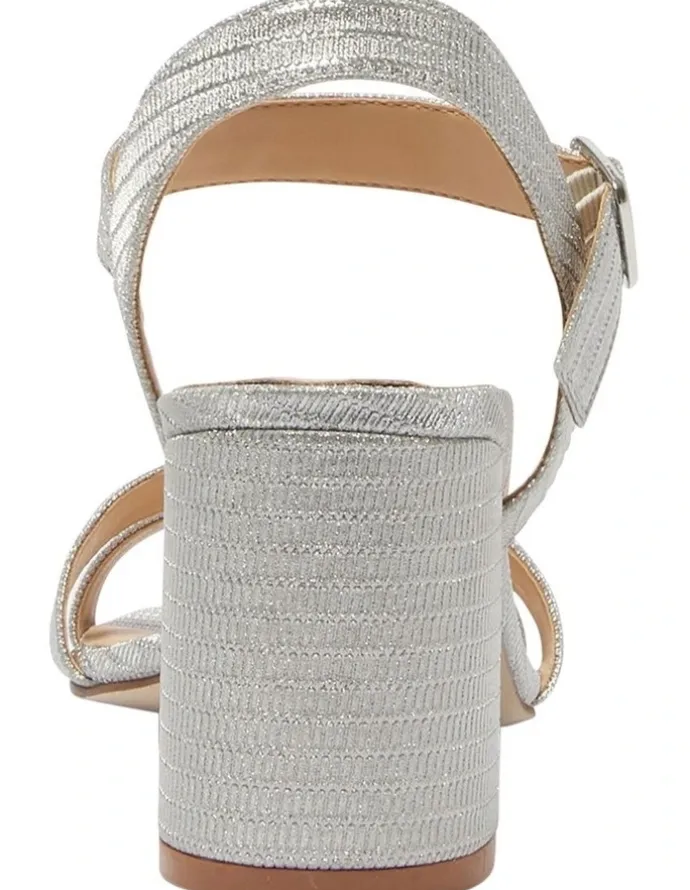 Easy Steps Unity Sandals in Silver Fabric