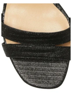 Easy Steps Unity Sandals in Black Fabric
