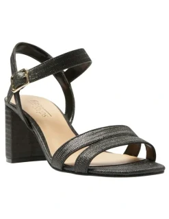 Easy Steps Unity Sandals in Black Fabric