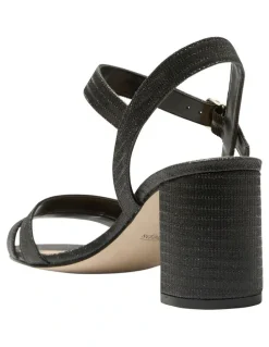 Easy Steps Unity Sandals in Black Fabric