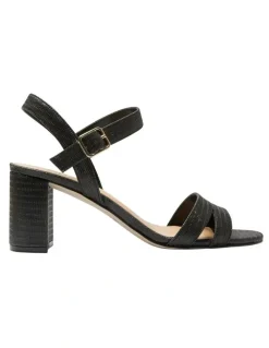 Easy Steps Unity Sandals in Black Fabric