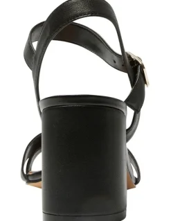 Easy Steps Utopia Leather Sandals in Black