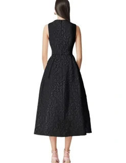 Elliatt Deanna Midi Dress in Black