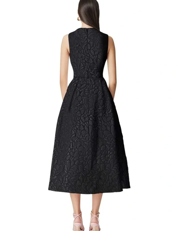 Elliatt Deanna Midi Dress in Black