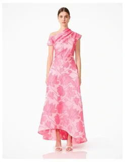 Elliatt Dionne Asymmetrical Gown in Pink