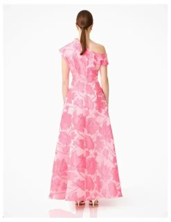 Elliatt Dionne Asymmetrical Gown in Pink