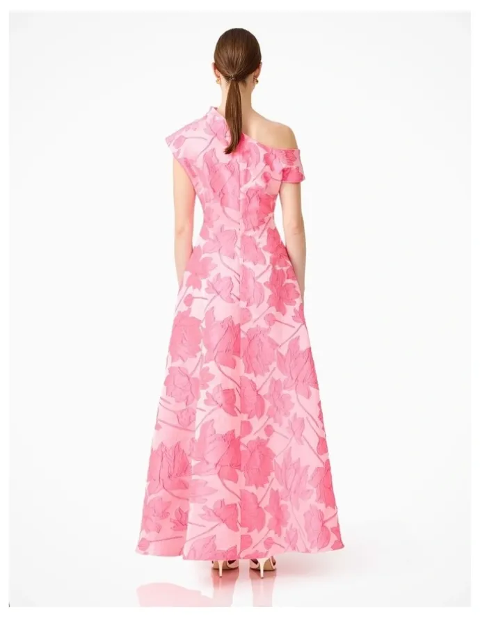 Elliatt Dionne Asymmetrical Gown in Pink