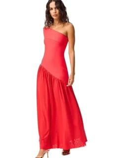 Elliatt Jesselle Asymmetrical Gown in Coral