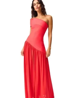 Elliatt Jesselle Asymmetrical Gown in Coral