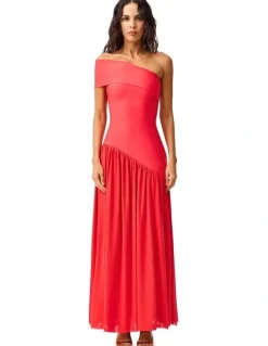 Elliatt Jesselle Asymmetrical Gown in Coral