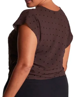 Estelle Sable Top in Brown