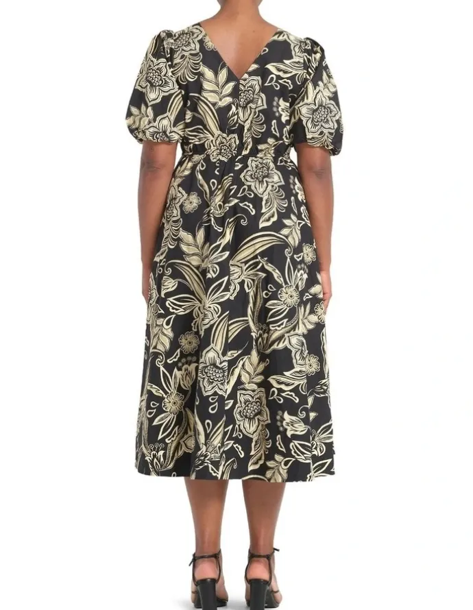 Estelle Kelsie Dress in Black/Cream