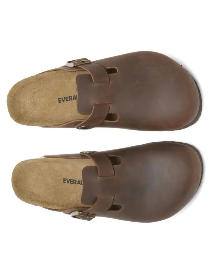 Ever AU Brooklyn Buckle Sandal in Chocolate