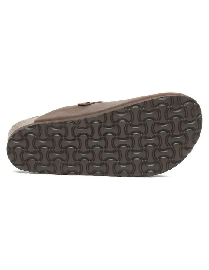 Ever AU Brooklyn Buckle Sandal in Chocolate