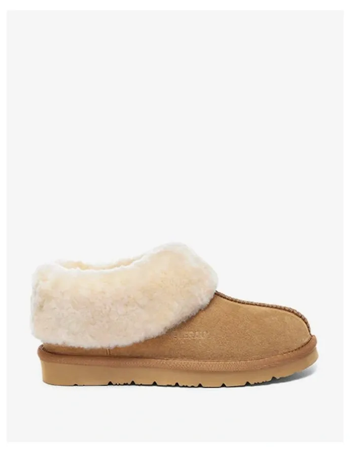 Ever AU Homey Slipper Suede in Chestnut