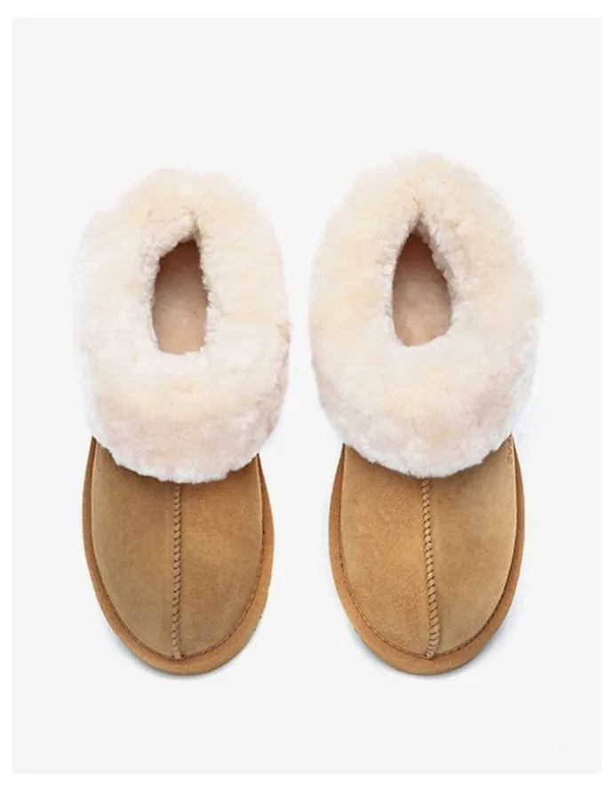 Ever AU Homey Slipper Suede in Chestnut