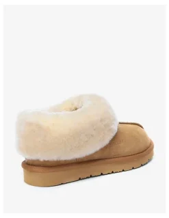 Ever AU Homey Slipper Suede in Chestnut