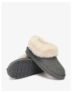 Ever AU Homey Slipper Suede in Grey
