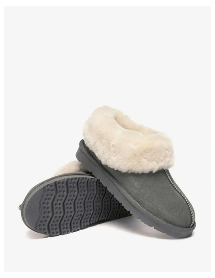Ever AU Homey Slipper Suede in Grey