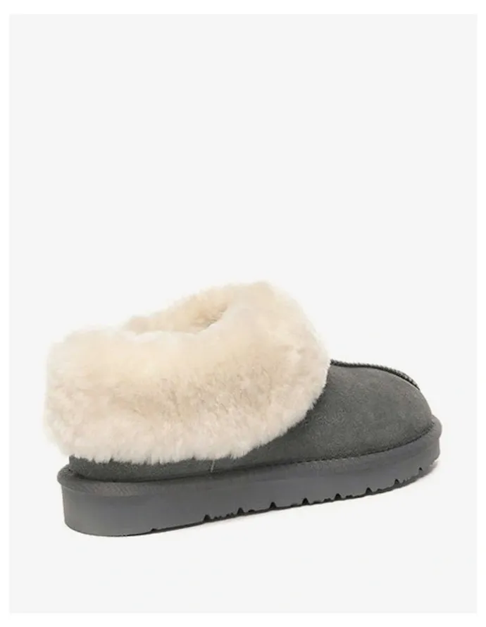 Ever AU Homey Slipper Suede in Grey