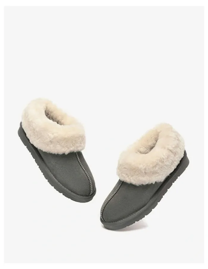 Ever AU Homey Slipper Suede in Grey