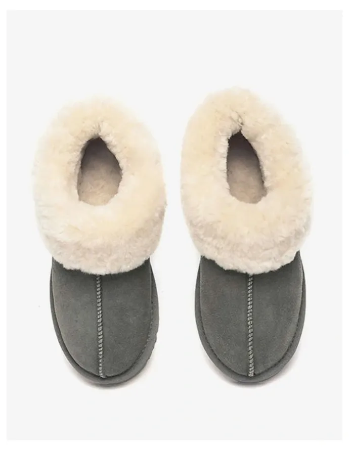 Ever AU Homey Slipper Suede in Grey